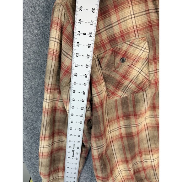 Lot 3 Grizzly Mtn Fleece Lined Plaid Flannel Snap Shirts - 2XL Red/Black + 2XL - Picture 7 of 16